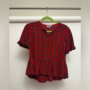 Madewell small plaid shirt